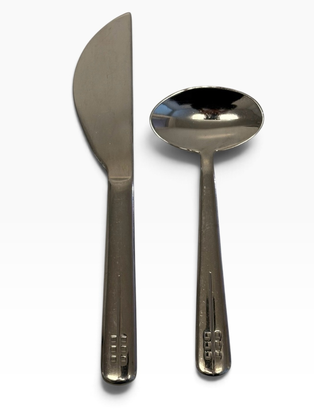 Richard Meier Reed & Barton Swid Powell Butter Knife & Sugar Spoon 2-Pc Set